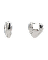 Silver Tone Heart Shaped Earrings | Jewelry | Marshalls | Marshalls
