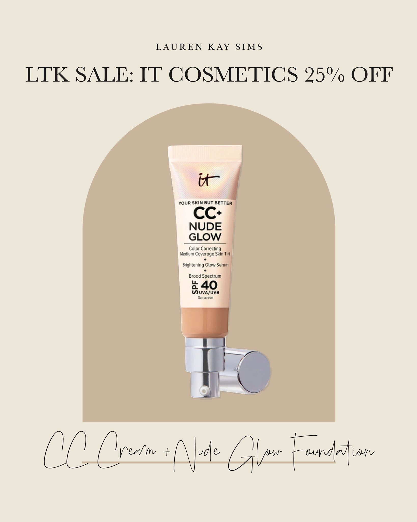 it cosmetics 25% off!

#LTKsalealert #LTKSale #LTKbeauty