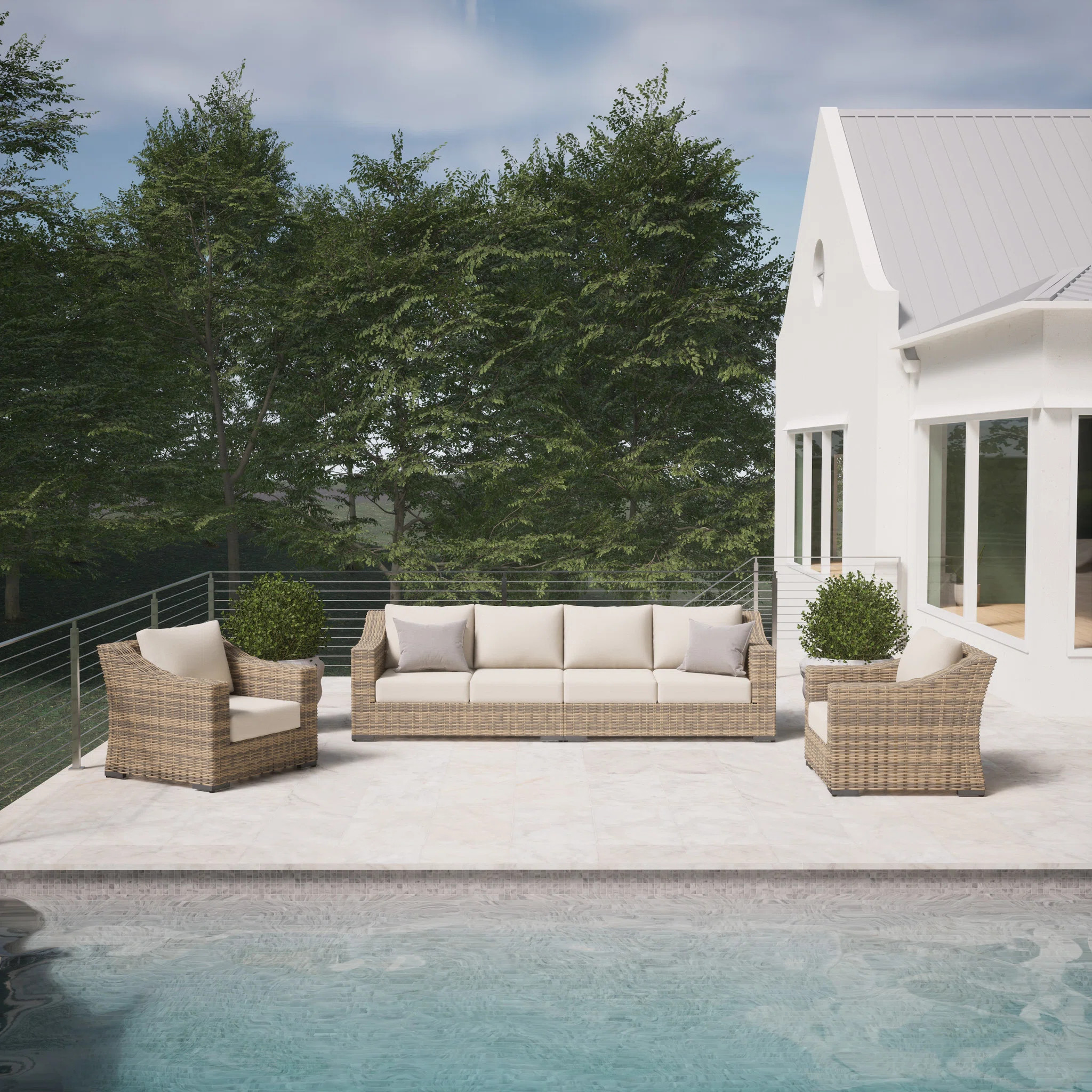 Eloisa 5 Piece Sofa Seating Group with Cushions | Wayfair North America