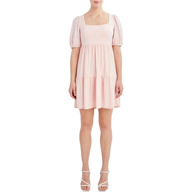BCBG Paris Women's Knit Eyelet Sleeve Dress - Walmart.com | Walmart (US)