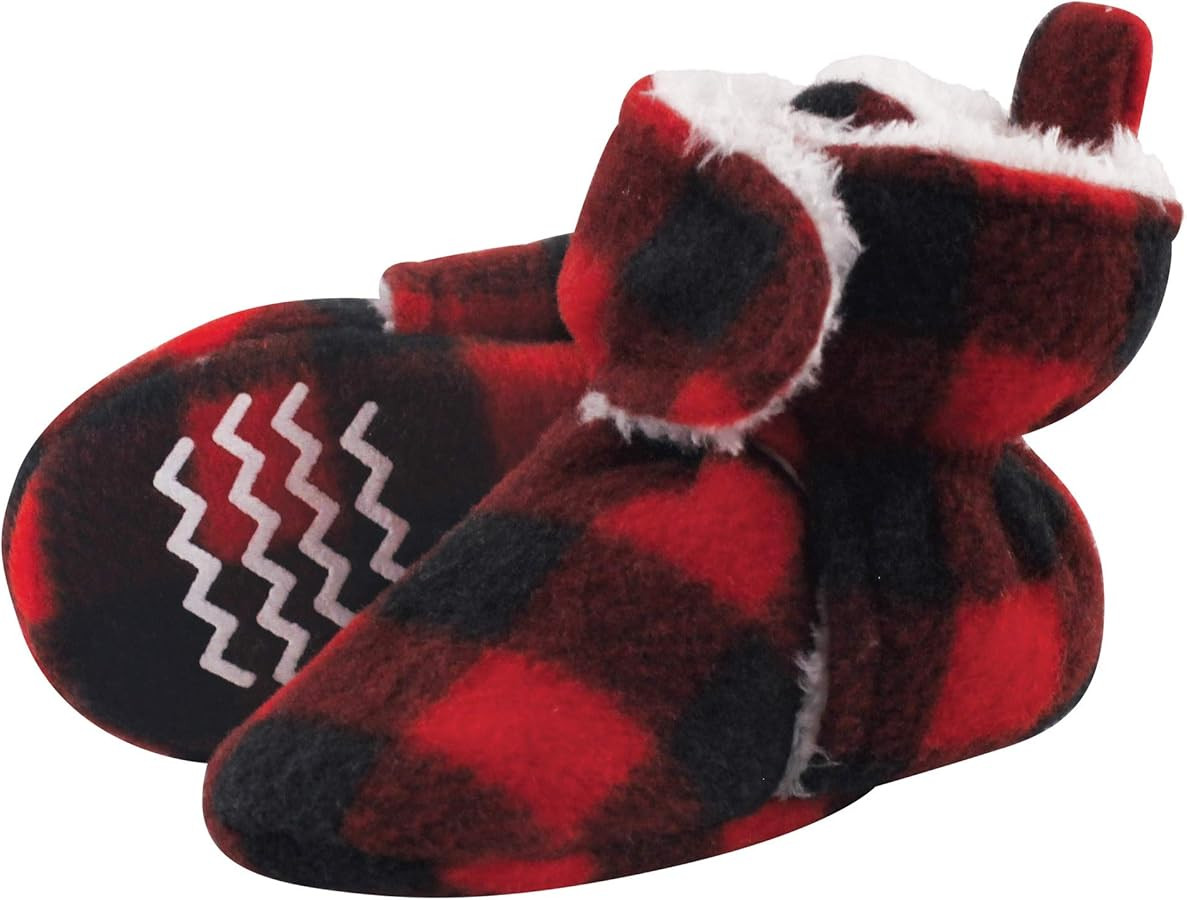 Hudson Baby Unisex Baby Cozy Fleece and Faux Sherpa Booties | Amazon (US)
