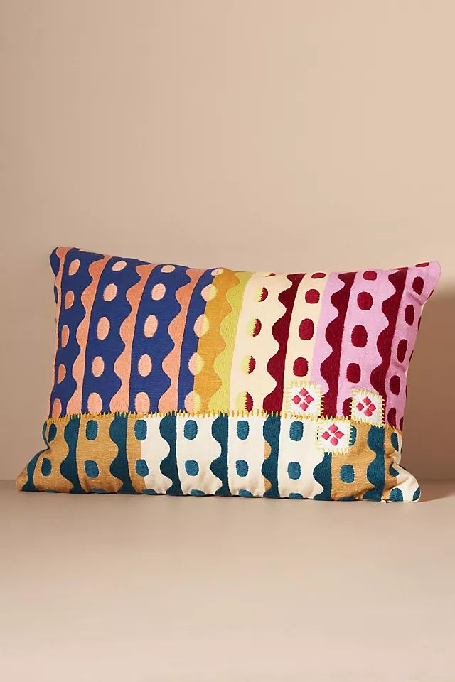 Embroidered Creek Pillow | Anthropologie (US)