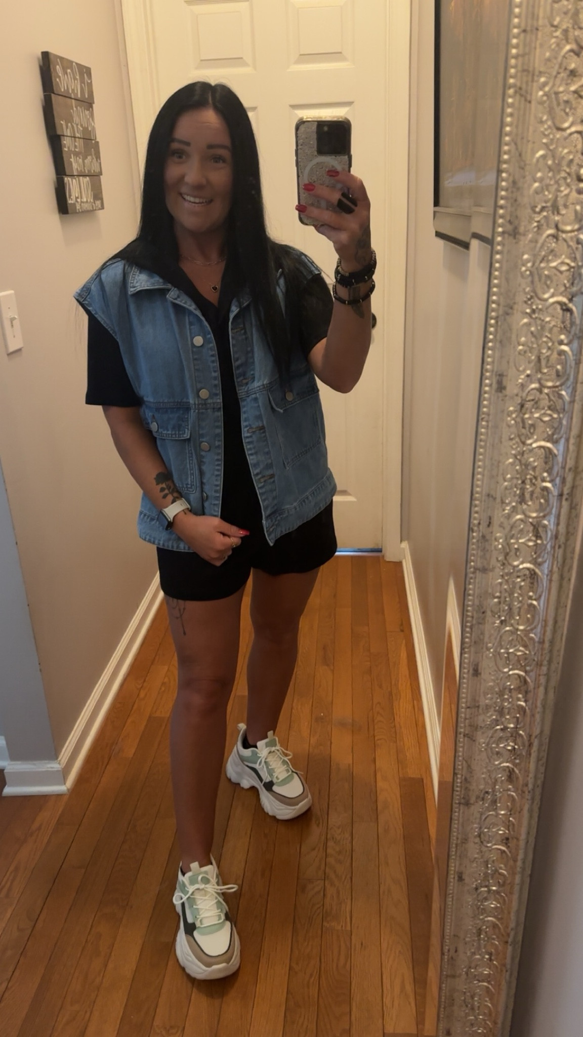 I’m not a romper girlie, but this one is SO comfy and so cheap! I added the vest for a trendier look, but it was cute without it 😚 also, tried to link the shoe, but I think it’s sold out so I found similar ones!

#LTKStyleTip #LTKFindsUnder50 #LTKSaleAlert