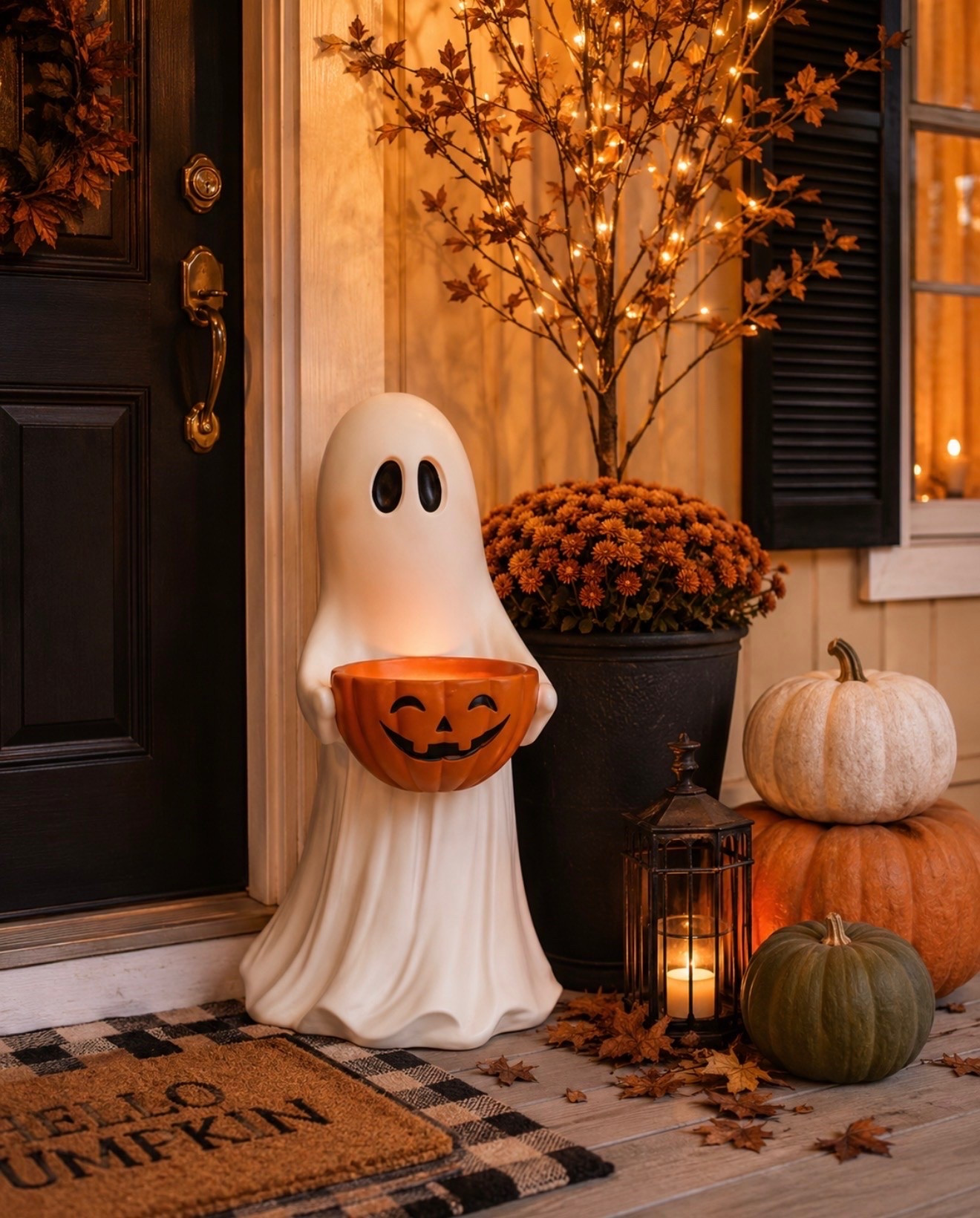 The Halloween porch of my dreams is officially complete. 👻🖤 If you're looking for cozy outdoor Halloween decor that's cute instead of spooky, this setup is the perfect inspiration. These Halloween porch decor finds create the perfect mix of festive, cozy, and elevated curb appeal. 🍂✨

#LTKSeasonal #LTKHome