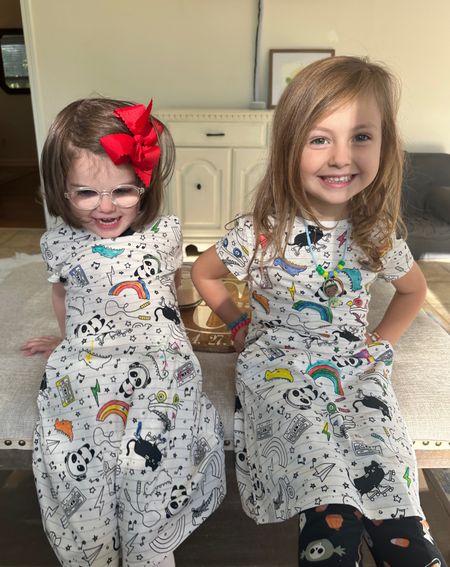 I’ve gotten a couple messages about the girls cute coloring dresses, so I thought I’d share with y’all! 

#LTKsalealert #LTKfamily #LTKkids