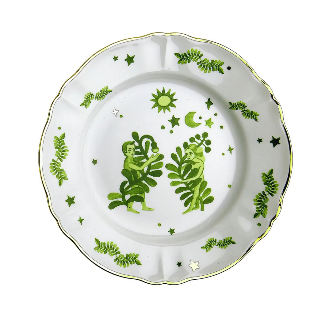 Little Green Gardens Dinner Plate | Blue Print