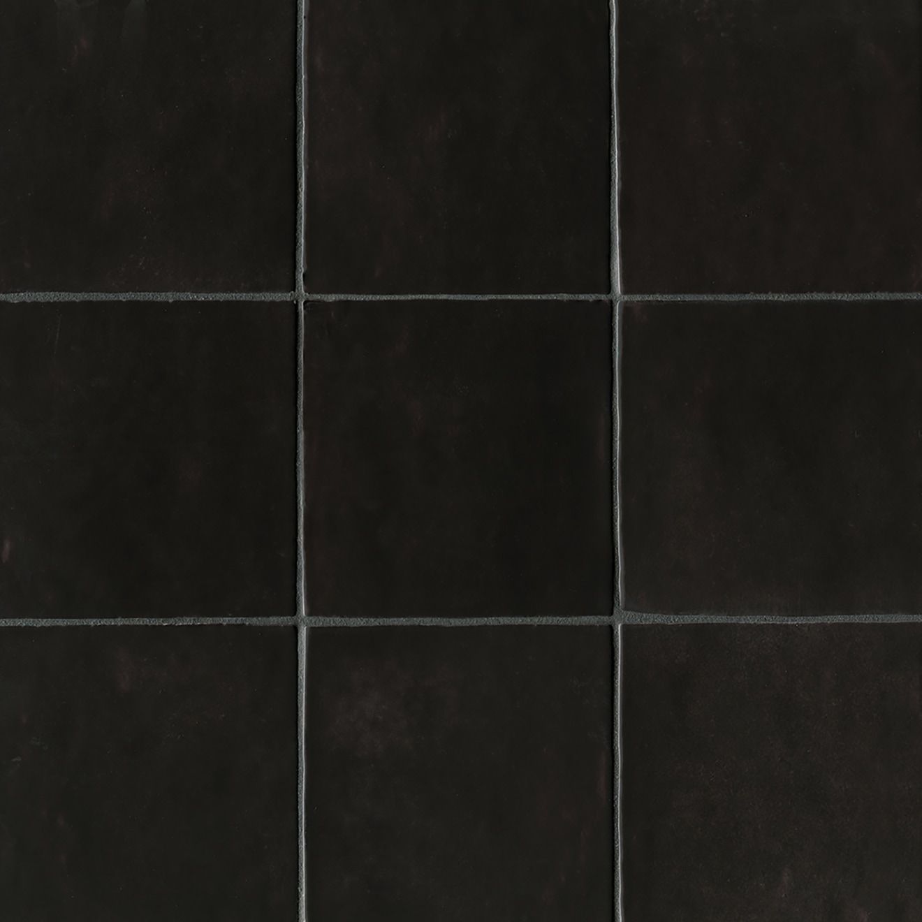 Cloe 5" x 5" Ceramic Tile in Black | Bedrosians Tile & Stone