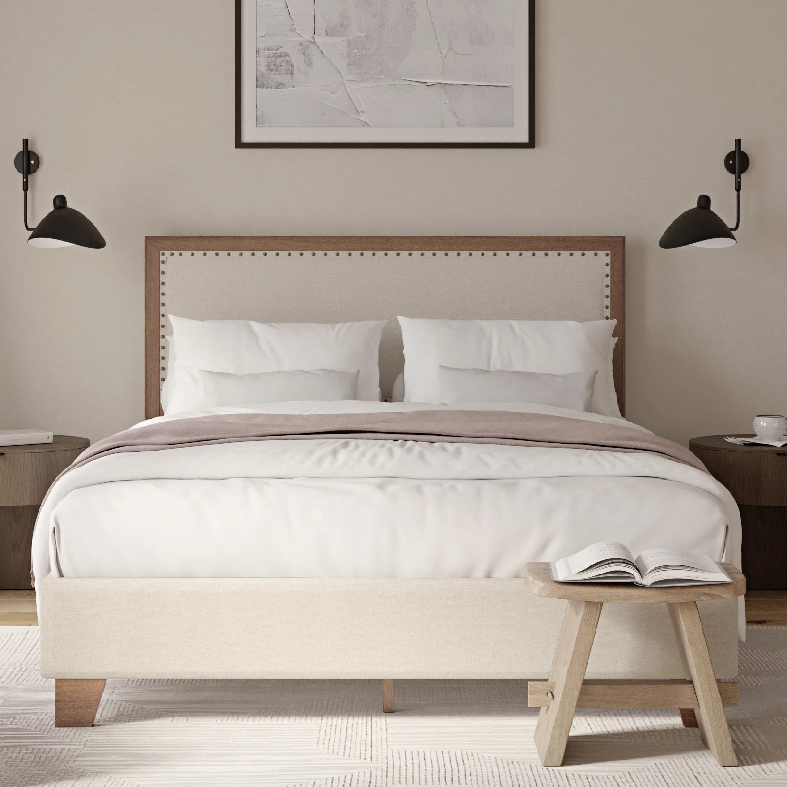 Beverle Queen Solid Wood Bed Frame | Wayfair North America