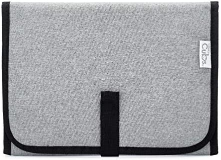 Baby Portable Changing Pad, Diaper Bag, Travel Mat Station Solid Grey Compact | Amazon (US)