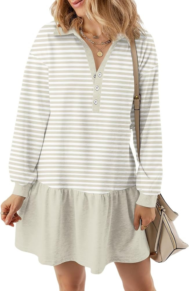 Casual Dresses Sweatshirt Dress Pullover Dress | Amazon (US)