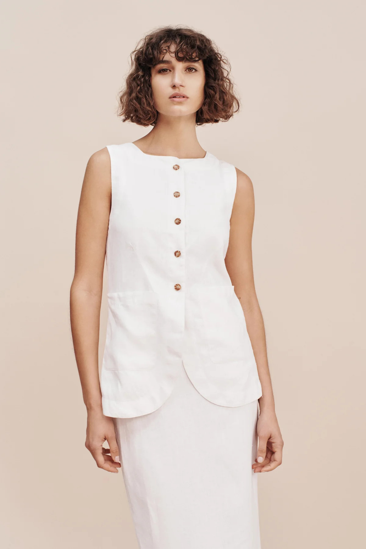 EMMA VEST - IVORY PRE ORDER | POSSE (US)