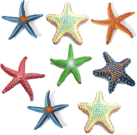 Phedrew 8Pcs Big Diving Toys Colorful Starfish Toys Summer Swimming Pool Toys Set Soft Rubber Div... | Amazon (US)