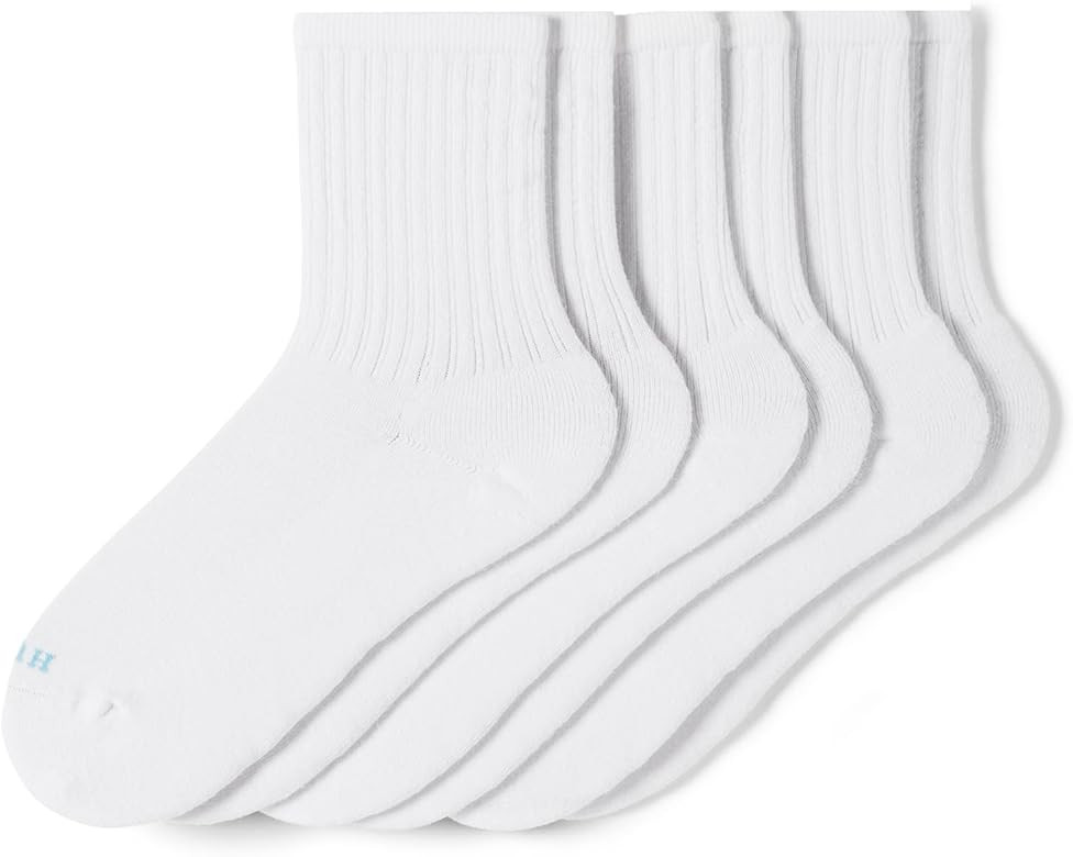 HUE Women's Air Cushion Crew Sock 3 Pair Pack | Amazon (US)