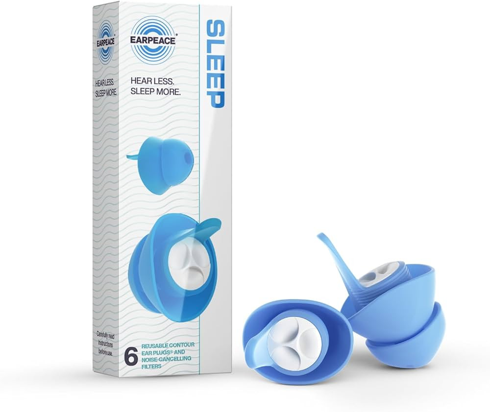 EARPEACE Ear Plugs for Sleeping - Noise Reduction Ear Plugs with Soft Silicone for Sleep & Night ... | Amazon (US)