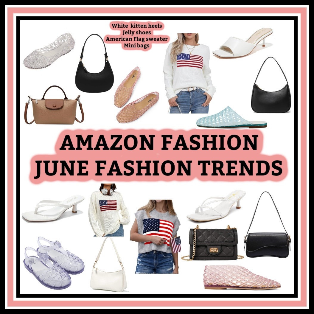 Jelly shoes. Mini bags. American flag sweater. White kitten heels. 

#LTKSeasonal #LTKFindsUnder50 #LTKSummerEdit