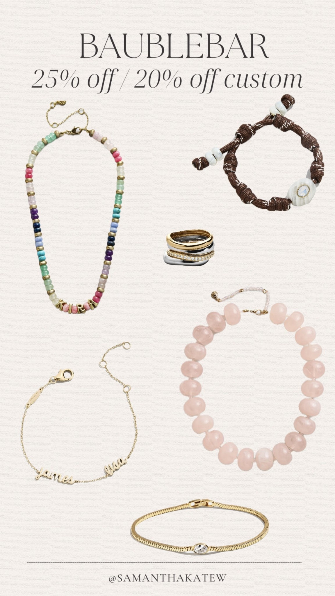 BAUBLEBAR sitewide sale, jewelry 

#LTKootd #LTKSpringSale #LTKSaleAlert