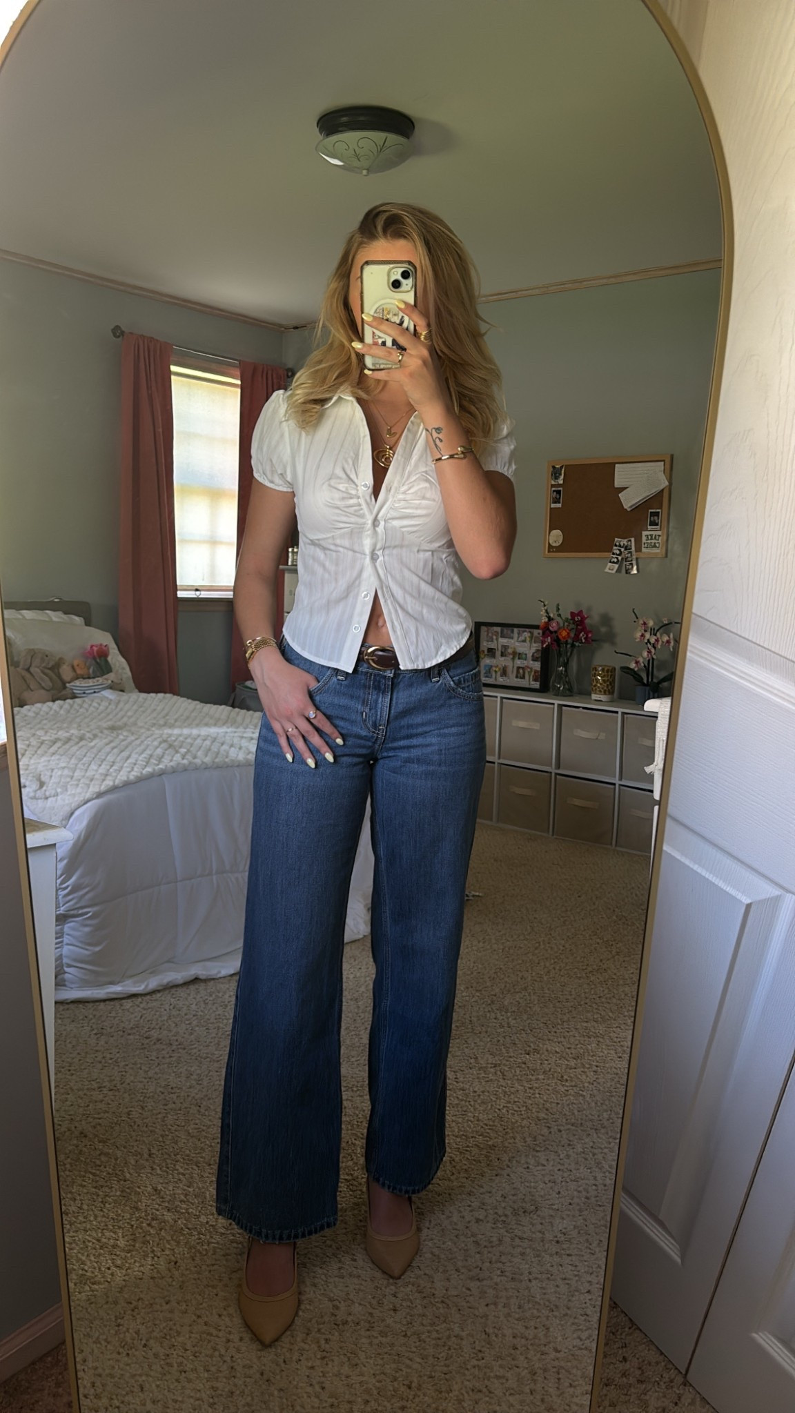 spring outfit inspo. white blouse, soft style ☁️🌷

#LTKStyleTip #LTKFindsUnder50 #LTKSeasonal