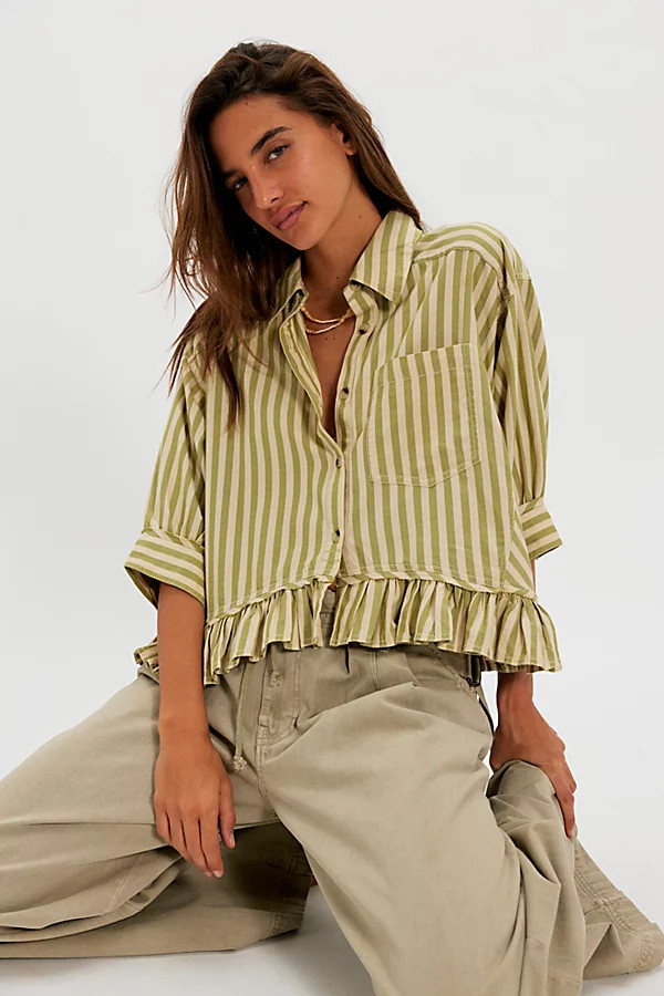 We The Free Bailey Stripe Shirt | Free People (Global - UK&FR Excluded)