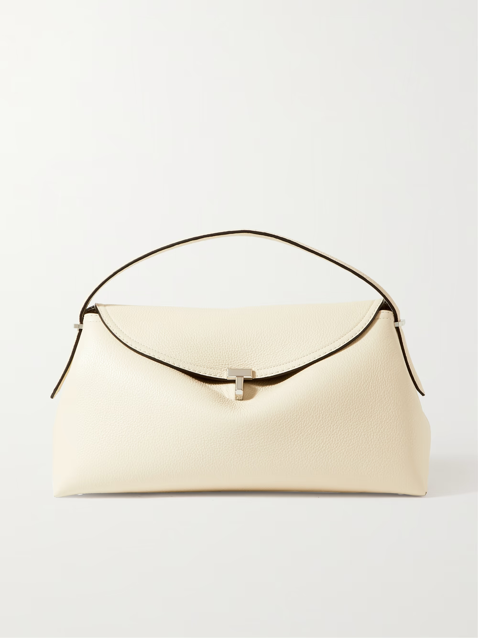 T-Lock textured-leather shoulder bag | NET-A-PORTER (US)