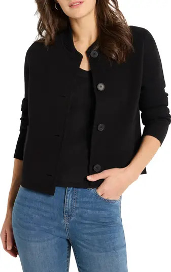 Crop Knit Bomber Jacket | Nordstrom