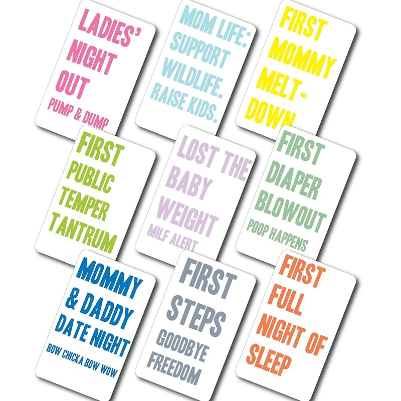 Mommy Milestone Wine Bottle Labels - 9 Wine Stickers Baby Shower Gift Pregnancy Present for Mothe... | Amazon (US)