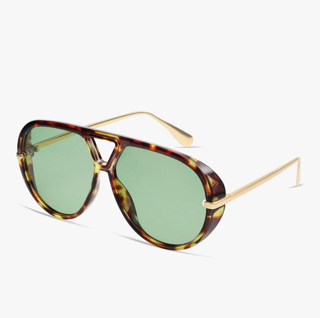 VANLINKER Oversized Trendy Polarized Aviator Sunglasses for Women Men Retro Round Sunglasses Vint... | Amazon (US)