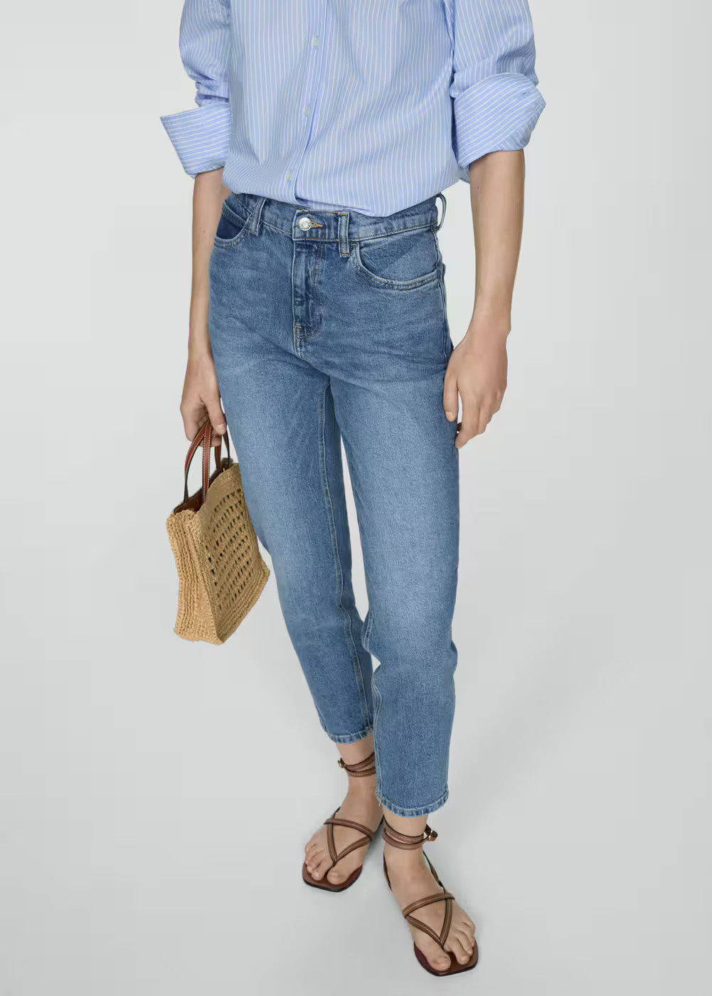 Mom comfort high-rise jeans -  Women | Mango United Kingdom | MANGO (UK)