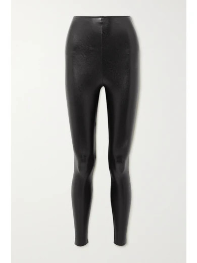 Commando - Faux Stretch-leather Leggings - Black | NET-A-PORTER (US)