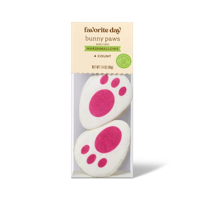 Easter Bunny Paws Marshmallows - 1.4oz - Favorite Day™ | Target