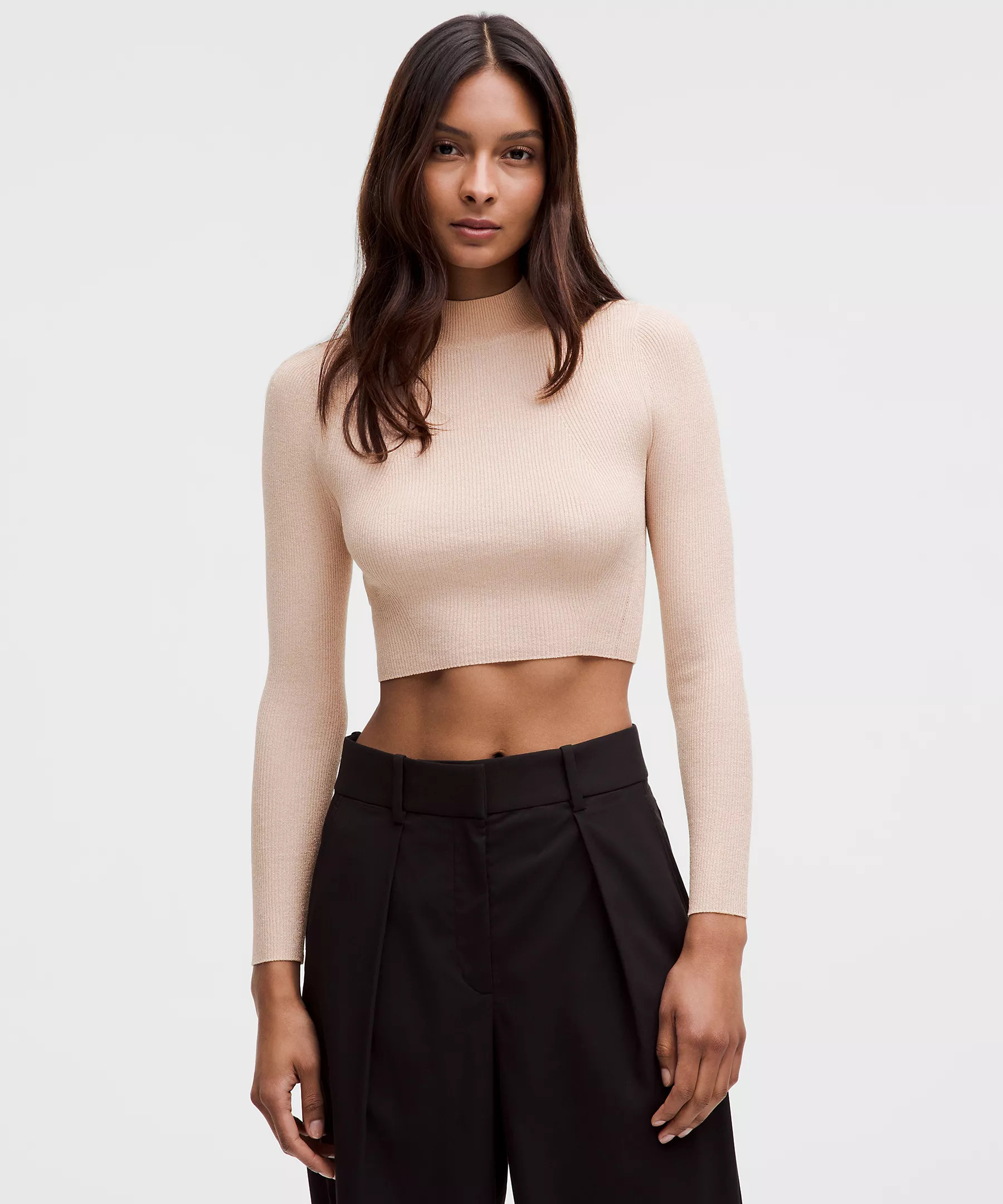 Glitter Knit Twist-Back Long-Sleeve Shirt | Lululemon (US)