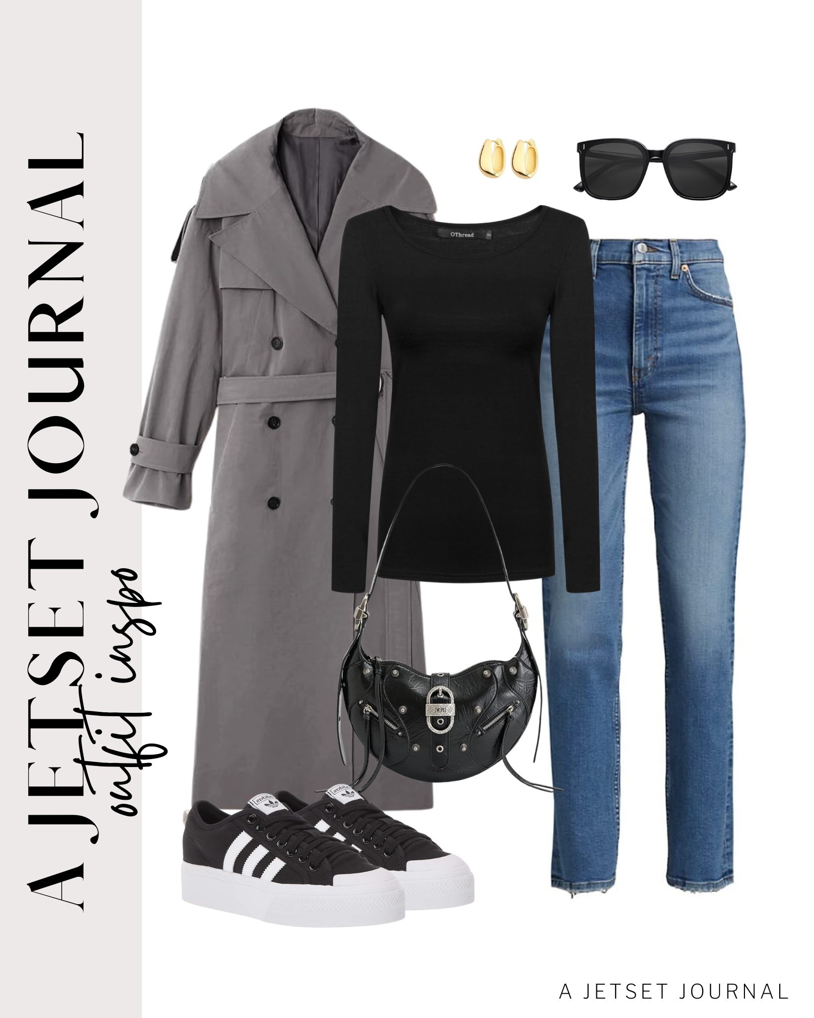 An overcoat makes a great transitional outfit! Perfect for upgrading a basic shirt and denim jeans look!

casual outfit idea, everyday fashion, mom outfit ideas, ways to style, chunky hoop earrings, trendy look, amazon fashion, spring style, stylish purse, cute sunglasses, affordable look

#LTKStyleTip #LTKU #LTKSeasonal