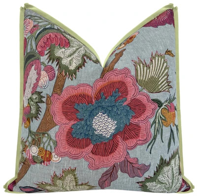 INDIENNE JACOBEAN // RASPBERRY + TEAL | THIBAUT | LITTLE DESIGN LLC