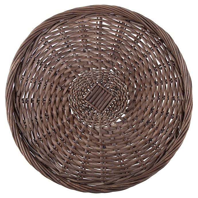 Bee & Willow™ Wicker Charger Plate in Grey | Bed Bath & Beyond | Bed Bath & Beyond