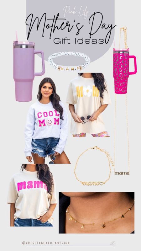 Pink Lily Boutique / Mothers Day Gifts / Gifts for Mom / Sale Alert / Gift Ideas / Gifts for Her / Leopard Tumbler / Mom Bracelet / Tumbler Cup / Mama Shirt 

#LTKGiftGuide #LTKunder50 #LTKFind
