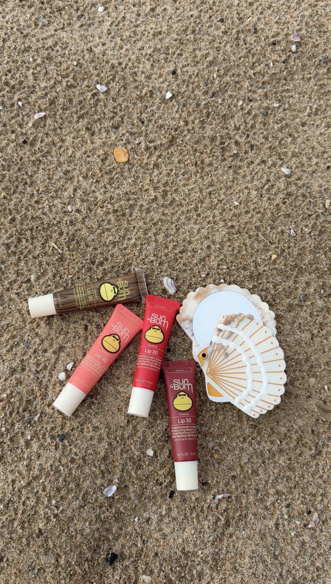 #ad @sunbum
 now has sheer buildable tints in three different stunning shades 🌞🐚 not only are they all super moisturizing, but each of them has SPF 30 so you can be sure your lips are protected on your beach days 🌊🫶🏽 you can shop all of them online or in-store at the sunscreen section @Target , but Heat Wave is online only! #sunbumpartner #TargetPartner #Target 