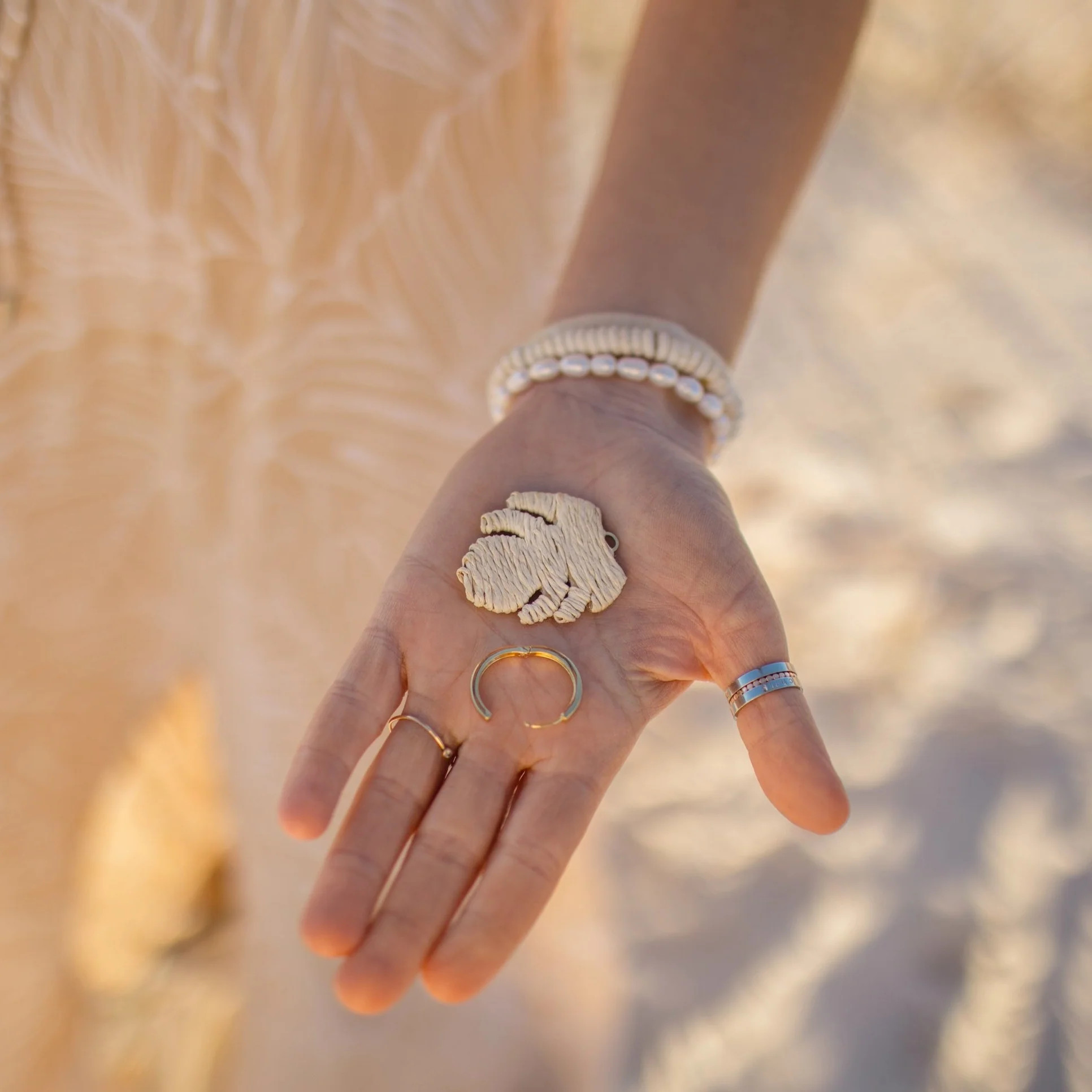 Alys Palm Earrings | Victoria Emerson