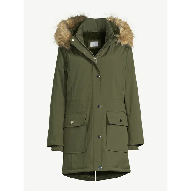 Time and Tru Women's Heavyweight Anorak Jacket, Sizes XS-2X | Walmart (US)