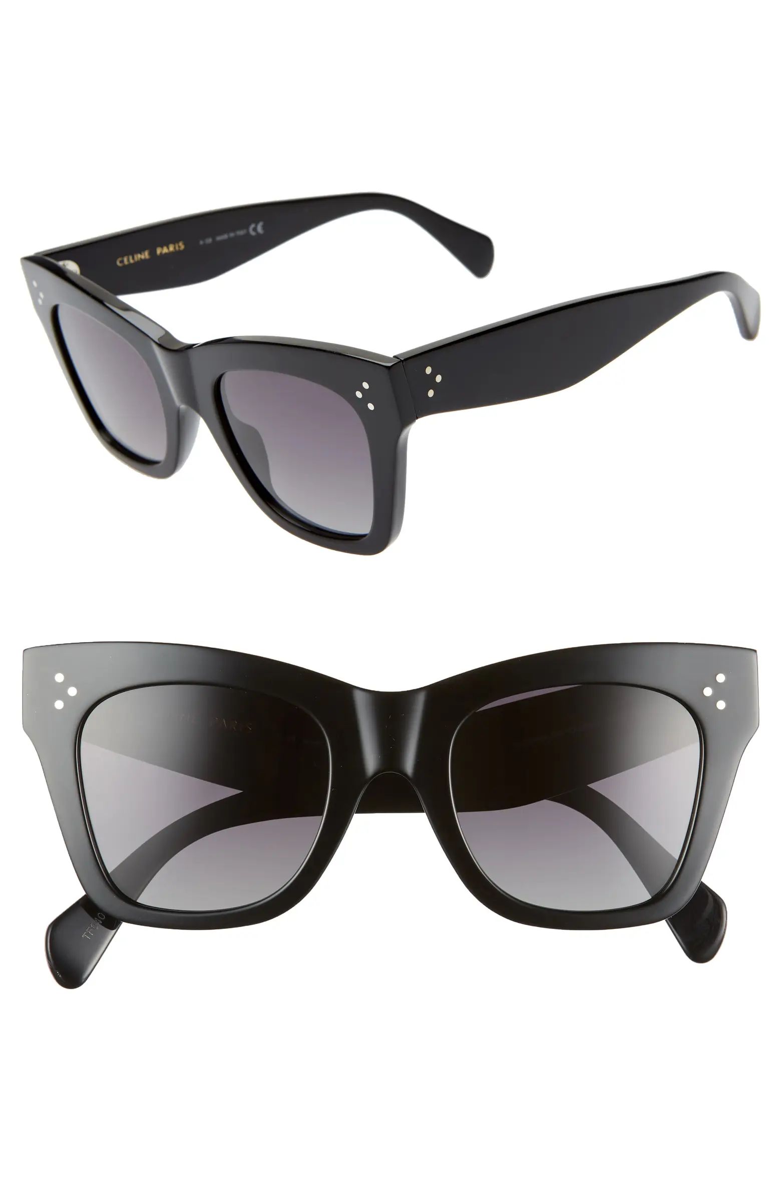 CELINE 50mm Polarized Square Sunglasses | Nordstrom | Nordstrom