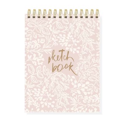 Blank Wrap Journal Hardcover Spiral Bound Pink - Fringe | Target