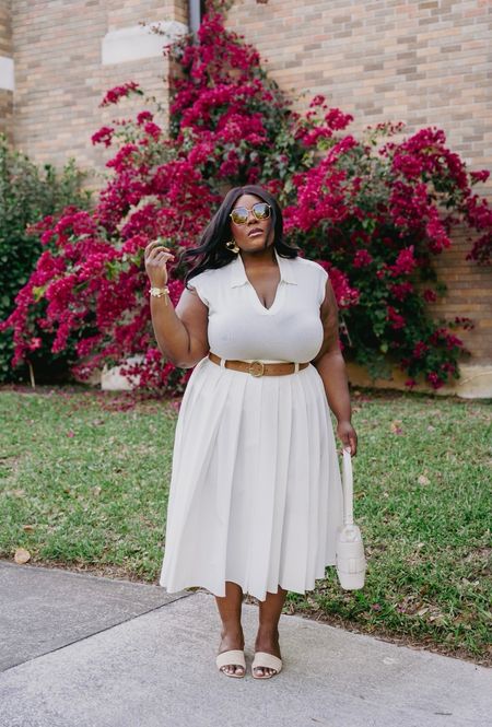 Girlhood is wearing all white outfits for Spring. 

Knit top is Walmart XXL - Skirt and shoes are old but linked a similar style • 

Spring Outfits, Plus Size Fashion, White Dresses, graduation dress

#LTKsalealert #LTKplussize #LTKfindsunder50
