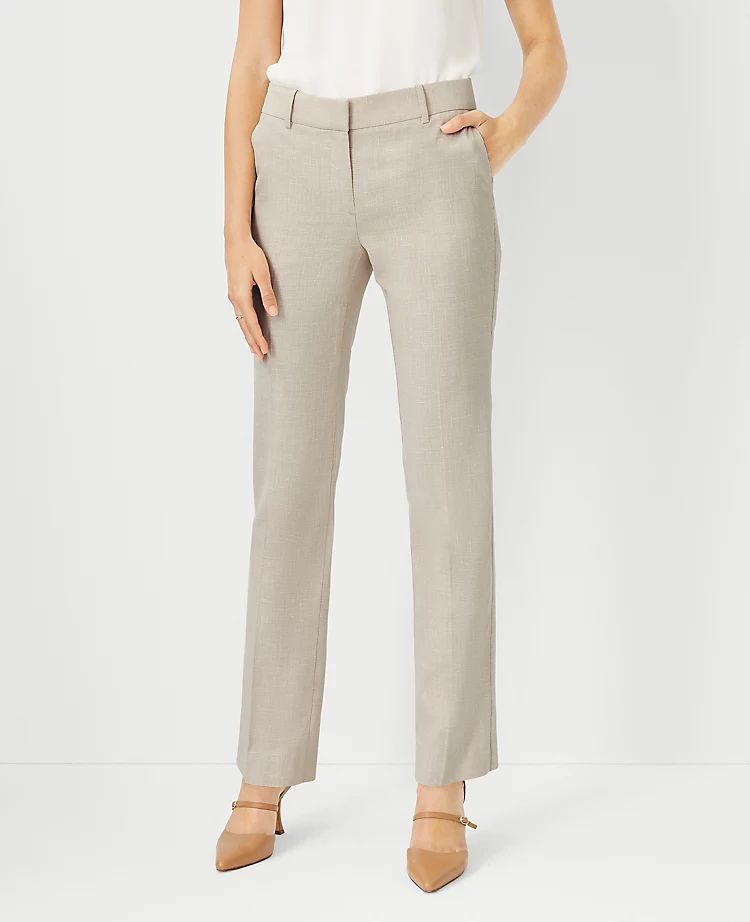The Straight Pant in Linen | Ann Taylor | Ann Taylor (US)