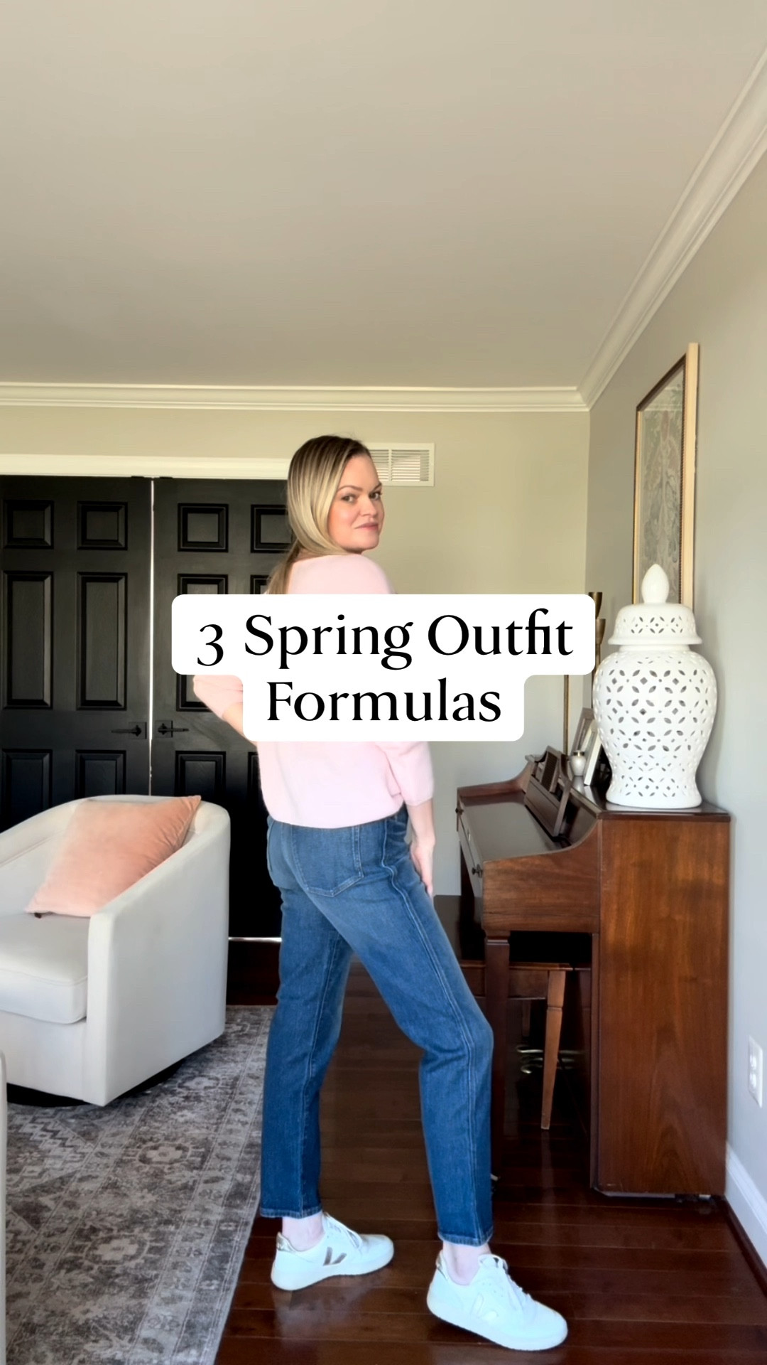 3 easy outfit formulas I wear on repeat 🤍

Same straight leg denim, styled 3 different ways:
• striped button down + flats
• blazer + tee + denim
• cardigan + sneakers

Simple pieces, just styled the right way

Everything is linked here ✨

#LTKootd #LTKSeasonal #LTKSaleAlert

#LTKSaleAlert #LTKOver40 #LTKootd