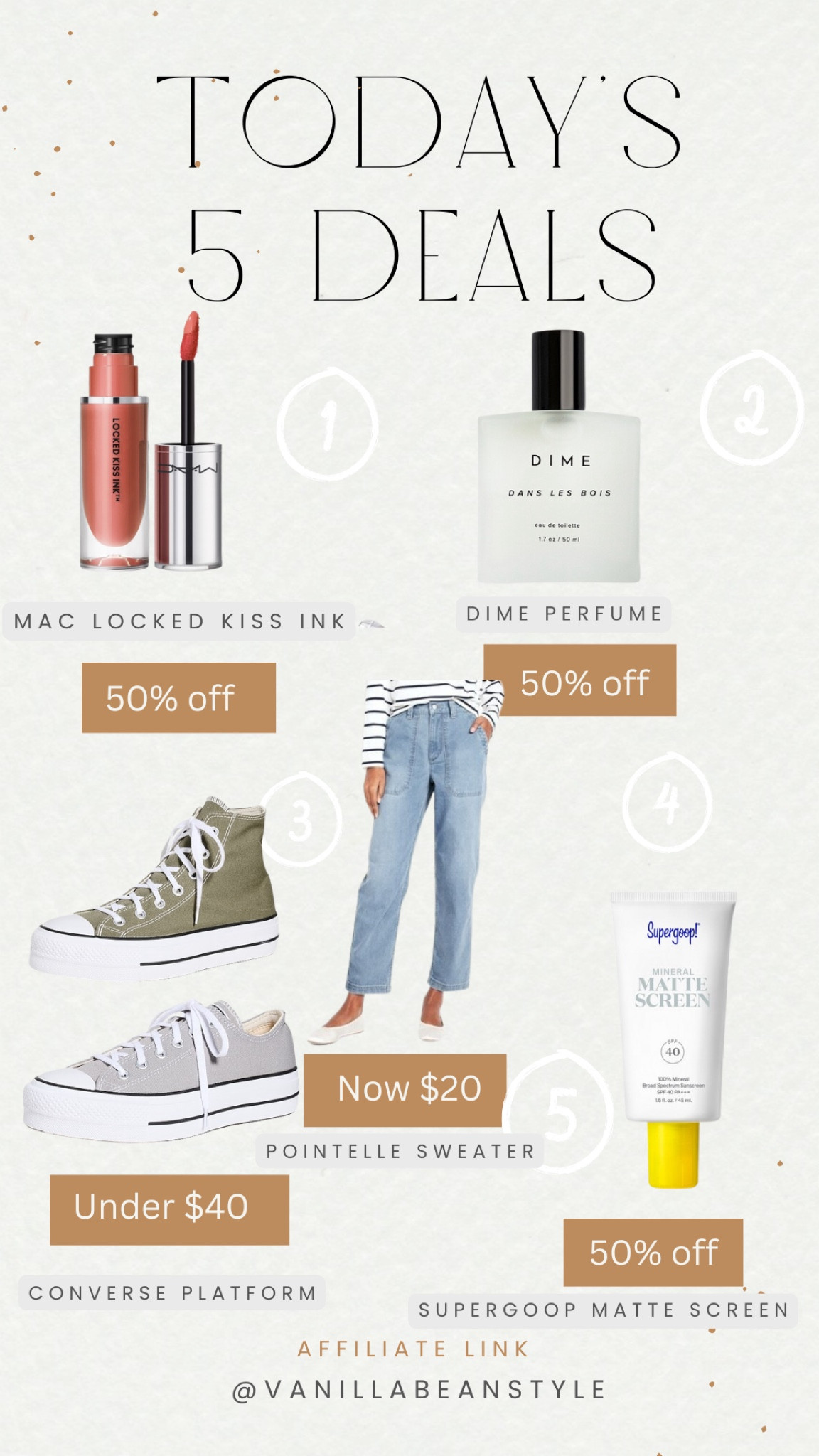 Today’s 5 Deals

#LTKSaleAlert #LTKFindsUnder50 #LTKStyleTip