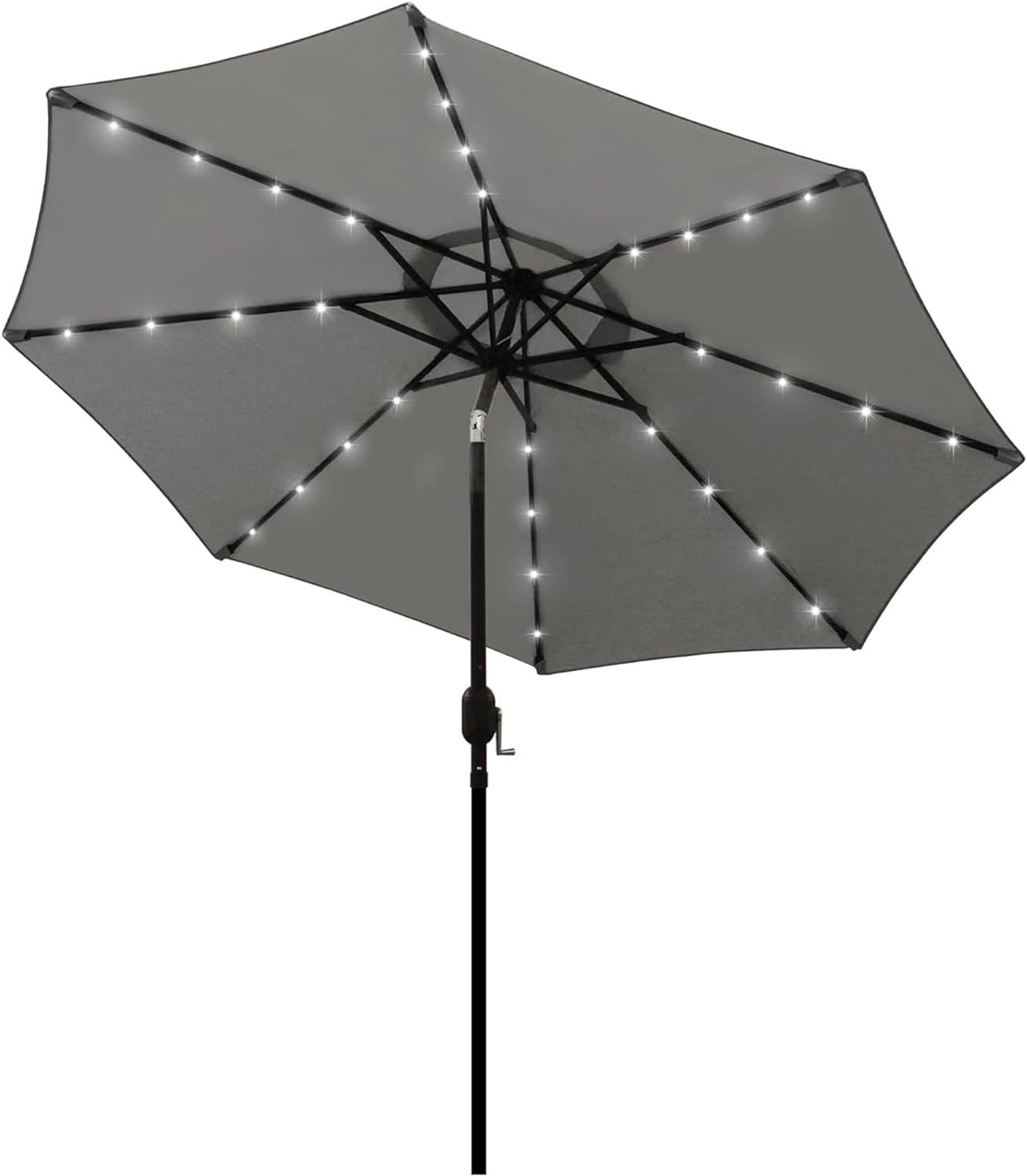 Blissun 9 ft Solar Umbrella, 32 LED Lighted Patio Umbrella, Table Market Umbrella, Outdoor Umbrel... | Amazon (US)