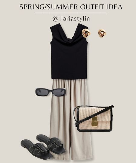 SPRING/SUMMER OUTFIT IDEA 🖤

fashion inspo, spring outfit, spring fashion, spring style, summer fashion, summer outfit, summer style, outfit idea, outfit inspo, casual chic, casual chic outfit, chic outfit, chic ootd, classic ootd, black top, draped neckline top, beige pants, linen blend pants, pull on pants, crop pants, flat sandals, black sandals, black bag, shoulder bag, crossbody bag, h&m, m&s, mango, style inspo, women fashion

