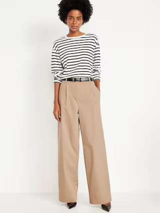 Extra High-Waisted Taylor Super Wide-Leg Trouser Pants | Old Navy | Old Navy (US)