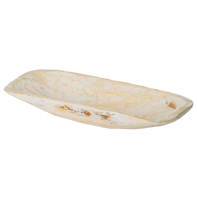 Bellicent Wood Oval Rustic Decorative Bowl | Wayfair North America