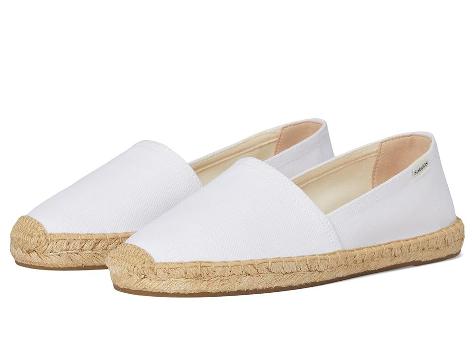 Soludos Original Espadrille Women's Shoes Oasis White : 10 B - Medium, Leather | Zappos