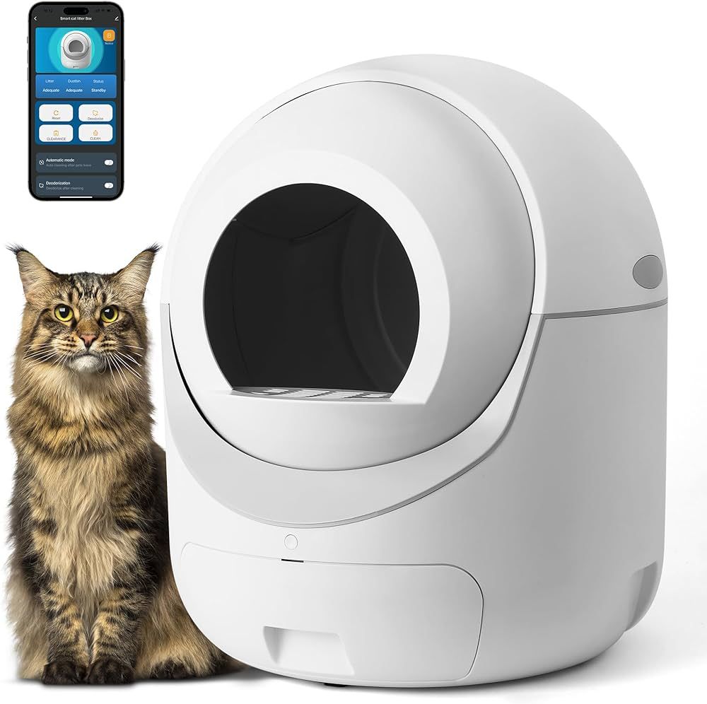 Self Cleaning Cat Litter Box - 85L Extra Large Automatic Cat Litter Box Self Cleaning for Multipl... | Amazon (US)