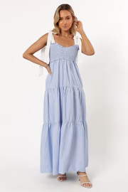 Lyrah Midi Dress - Sky | Petal & Pup (US)